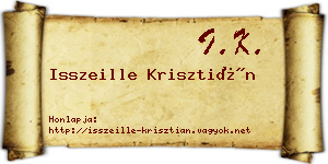 Isszeille Krisztián névjegykártya